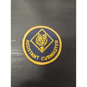 Vtg Assistant Cubmaster Patch Boy Scouts of America BSA Cub Scouts Uniform Badge